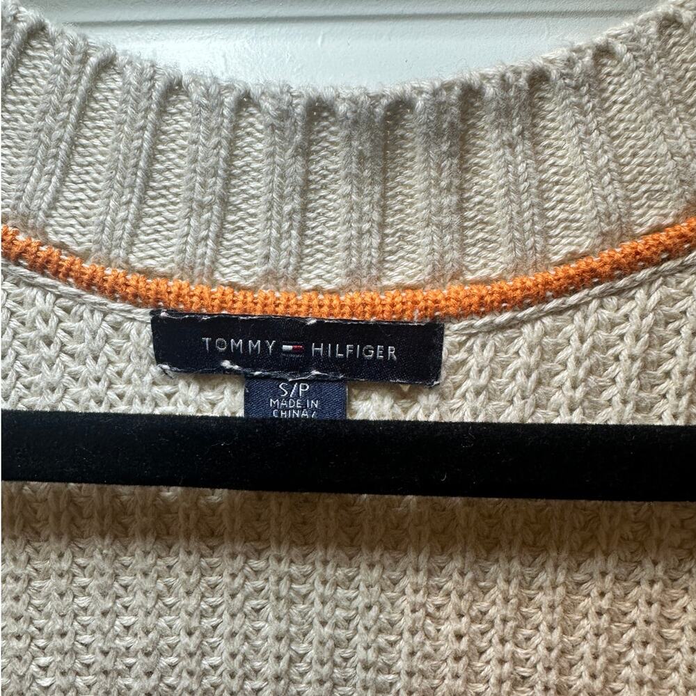 Tommy Hilfiger‎ Cable Knit Button Front Sweater Size Small 100% Cotton - Picture 4 of 9